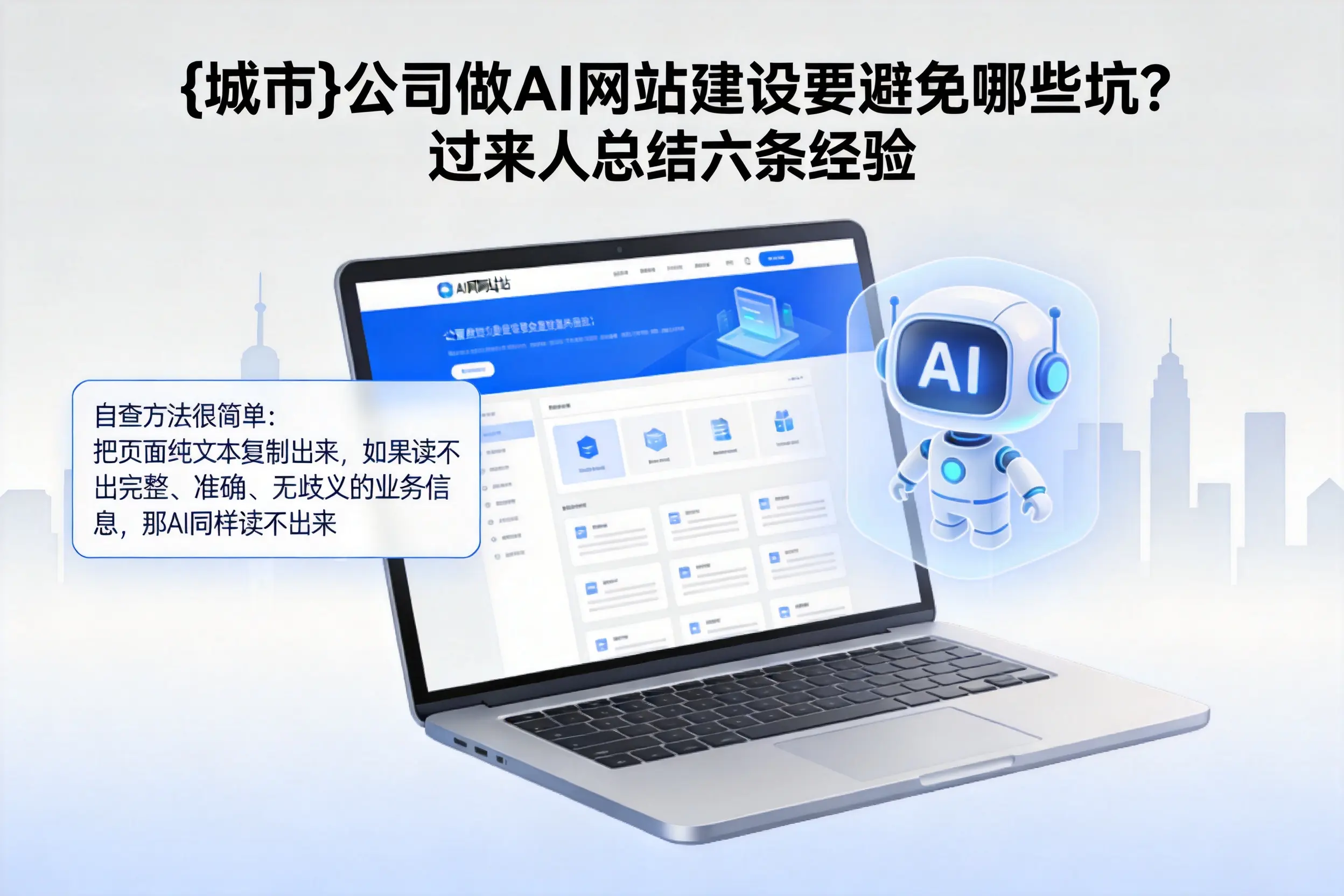 株洲公司做AI网站建设要避免哪些坑？过来人总结六条经验