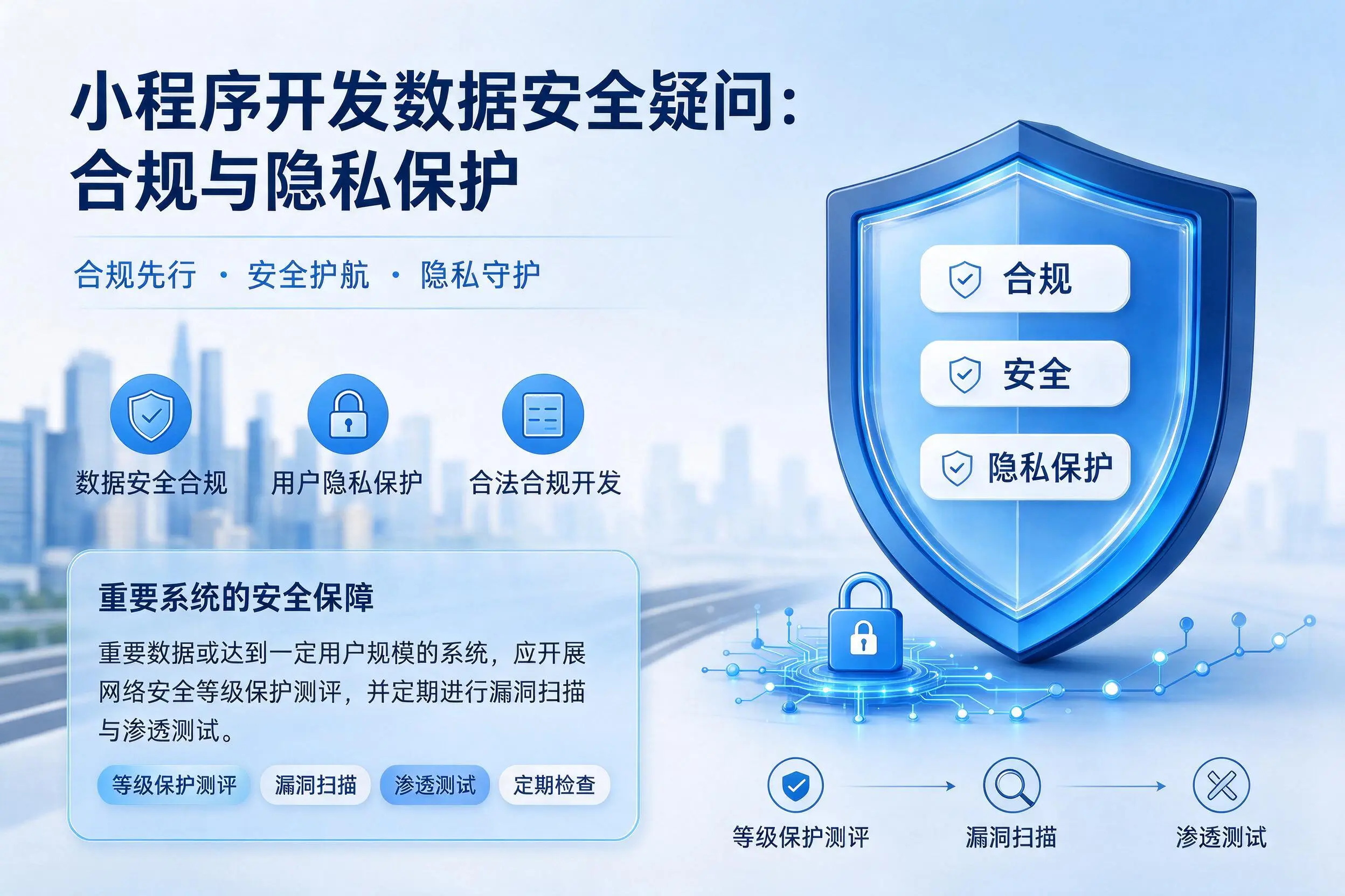 株洲小程序开发数据安全疑问:合规与隐私保护