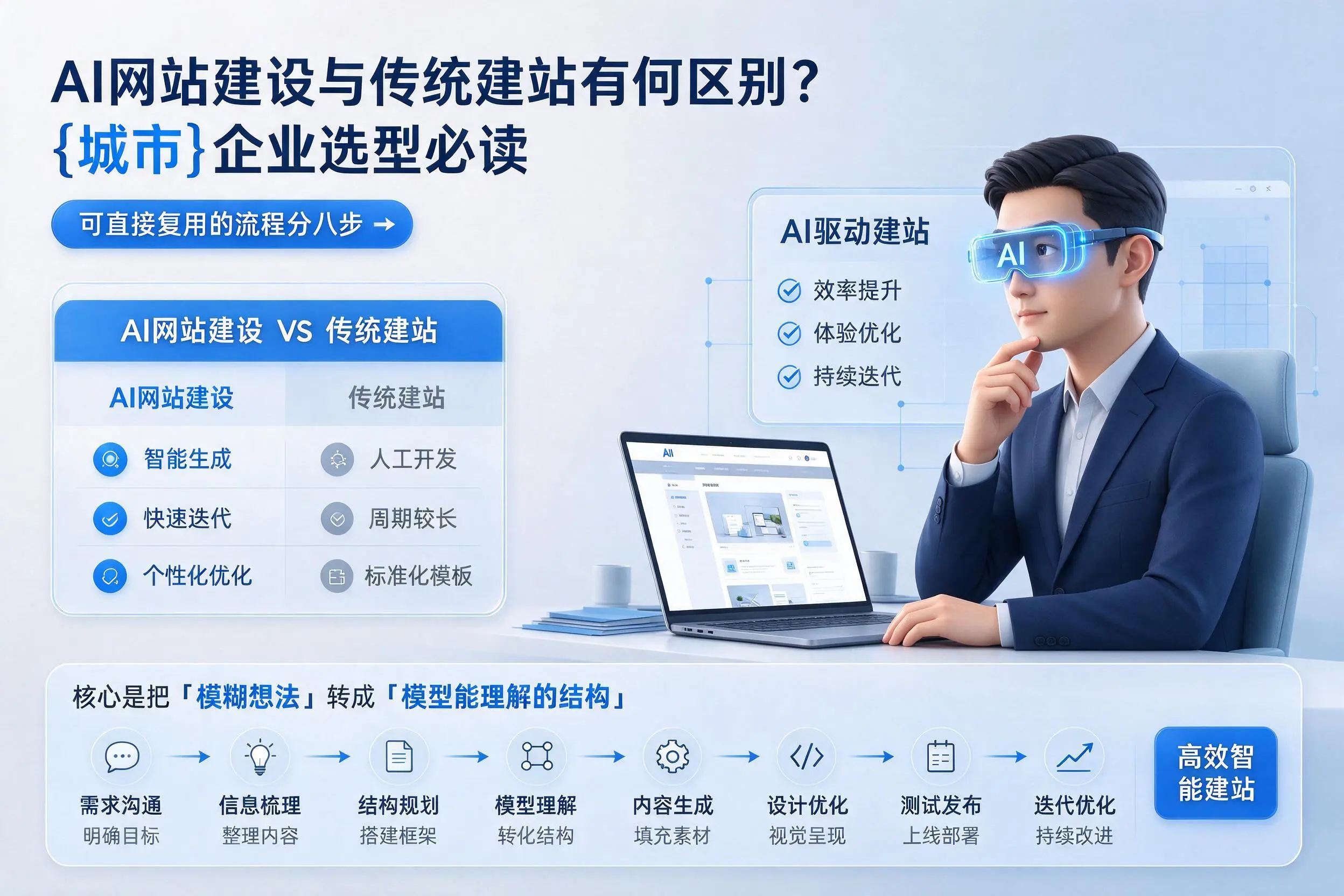 AI网站建设与传统建站有何区别?株洲企业选型必读