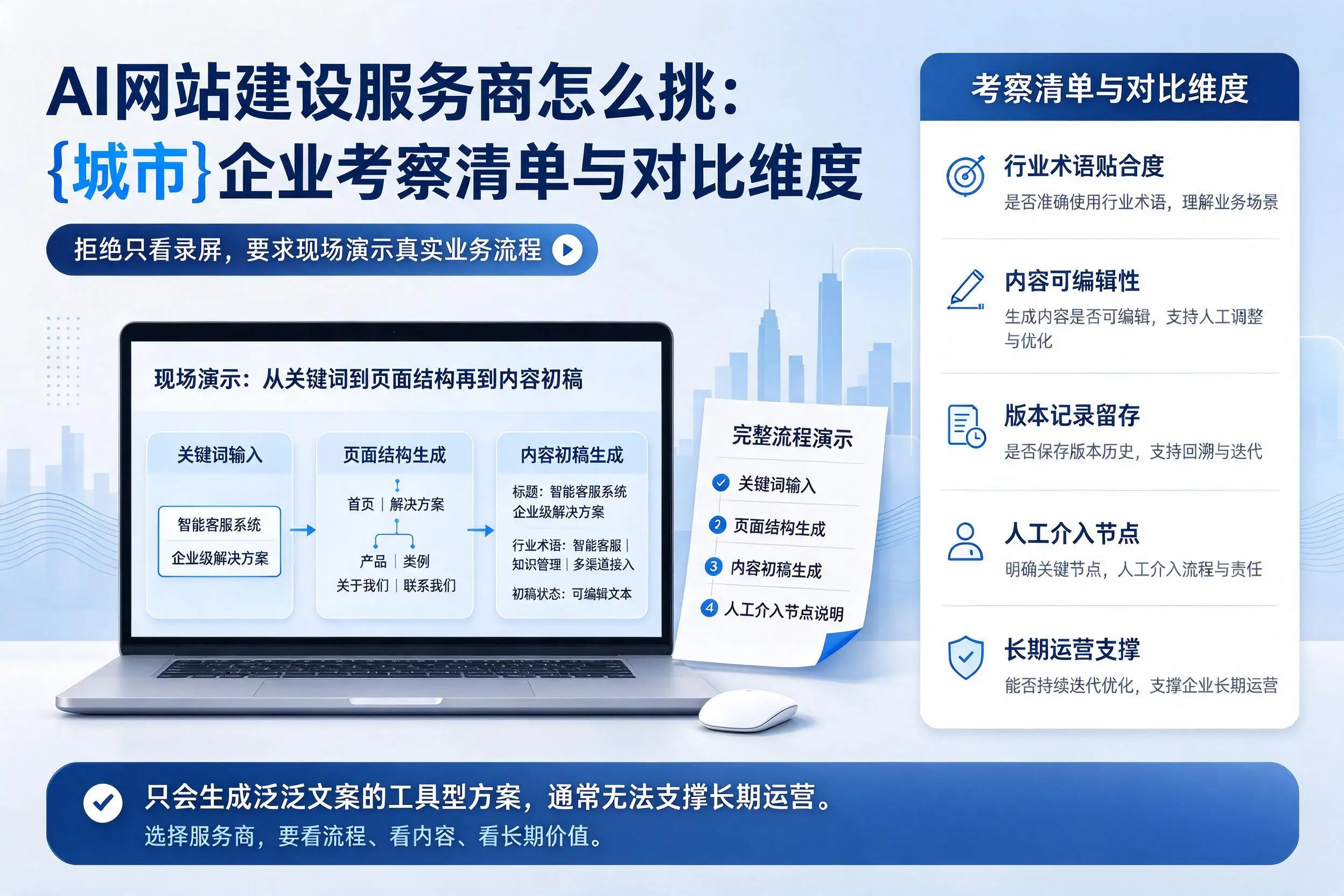 AI网站建设服务商怎么挑：株洲企业考察清单与对比维度