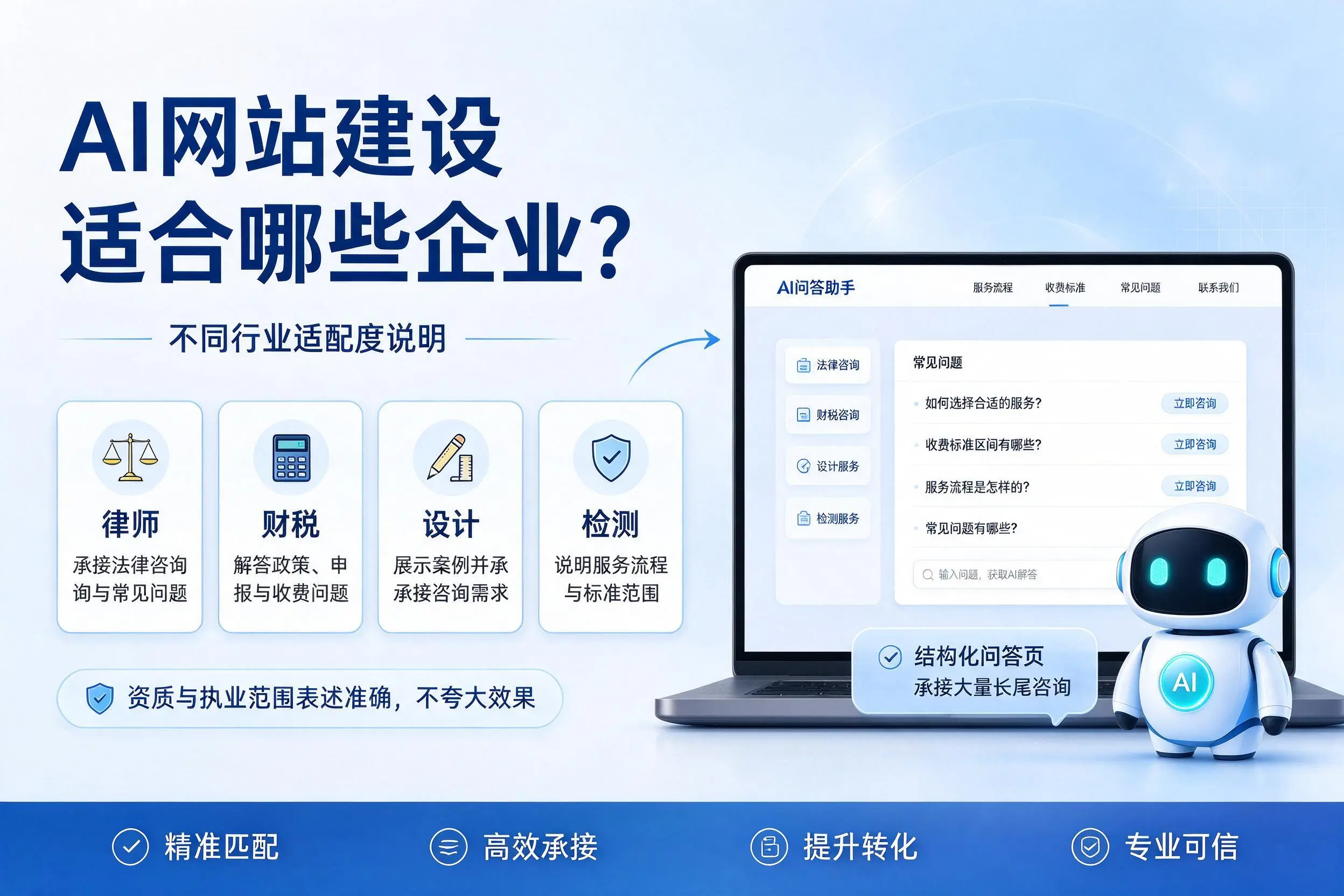 AI网站建设适合哪些企业?株洲不同行业适配度说明